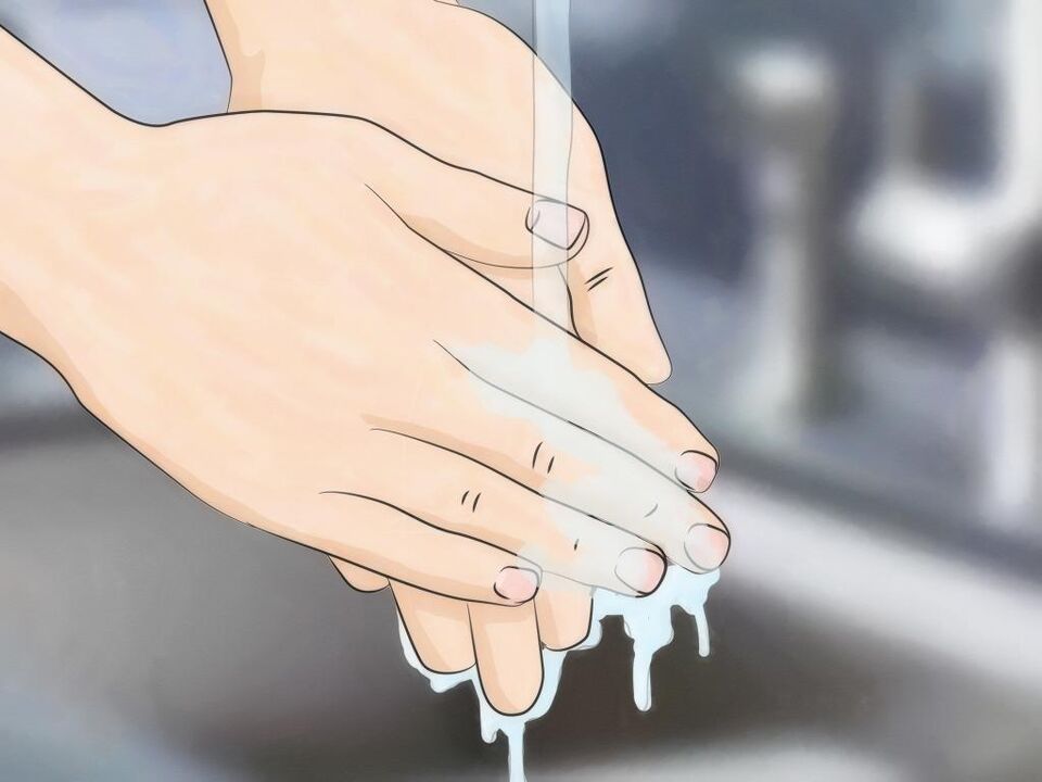 handen wassen om infectie met wormen te voorkomen